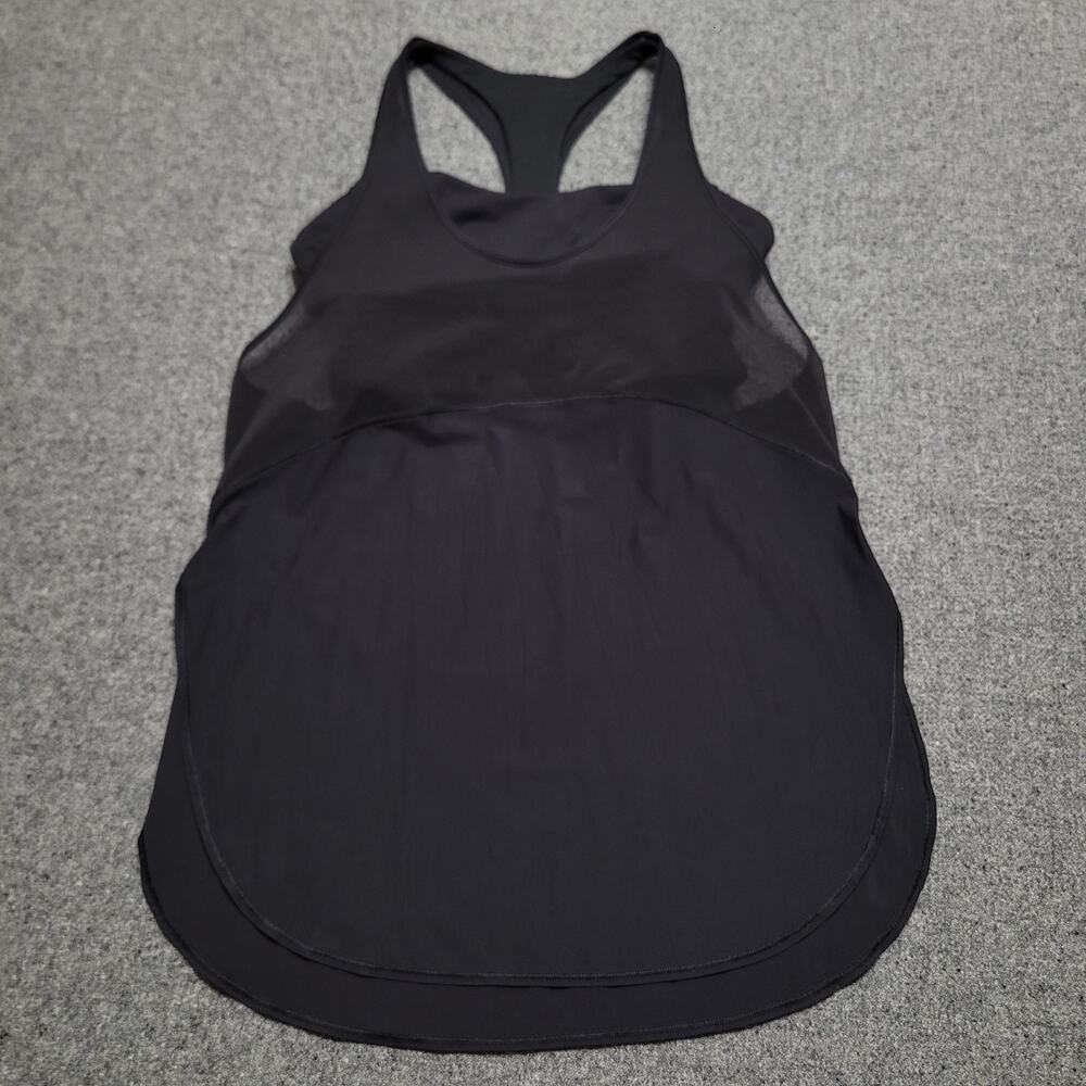 Lululemon Shirt Women 6 Small Black Twist Around Tank Top Sports Bra Performance